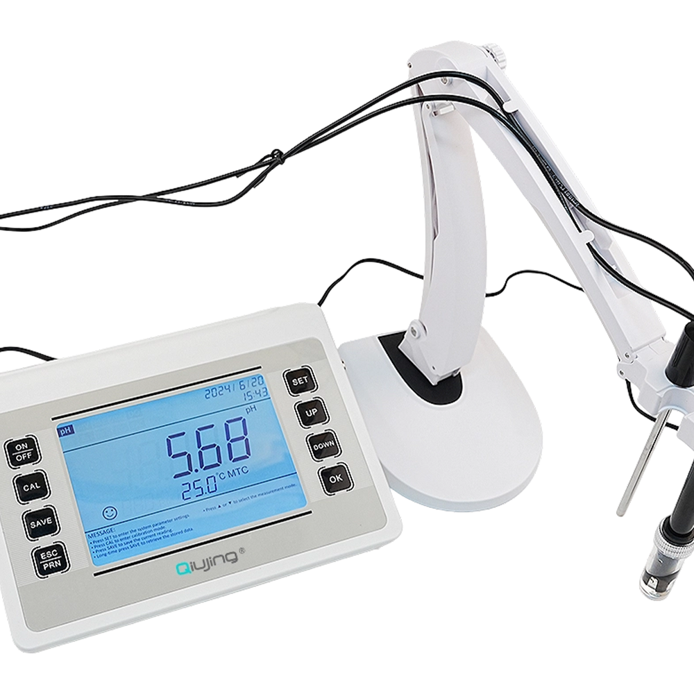Qiujing Tela LED Conveniente Sem Fio Bluetooth Impressão Durável Armazenamento Em Massa Bentchtop Medidor de PH P901 