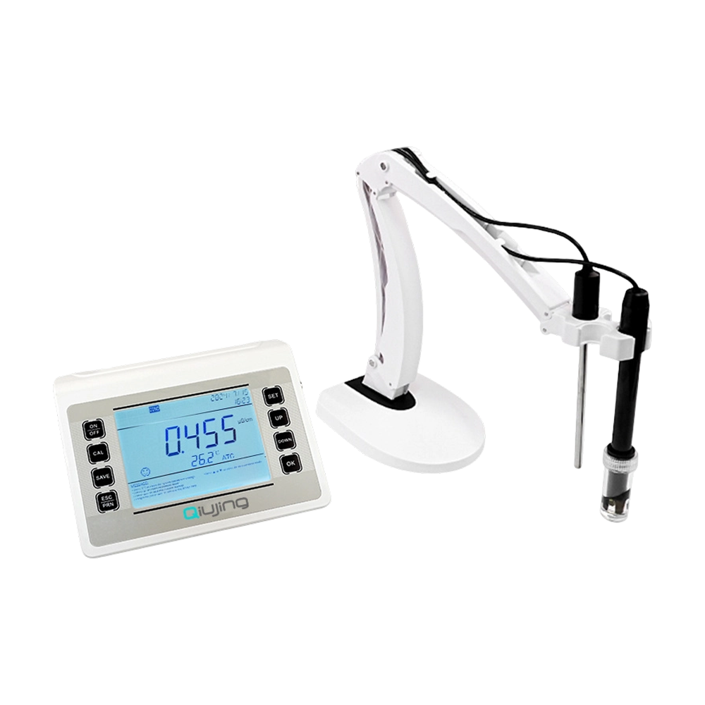 Qiujing conveniente tela led embutido armazenamento em massa sem fio bluetooth impressão durável instrumento de medição de condutividade p902